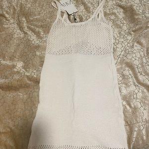 White knitted beach dress. Never worn